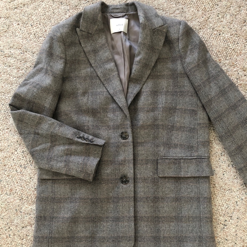 Aritzia Plaid Blazer